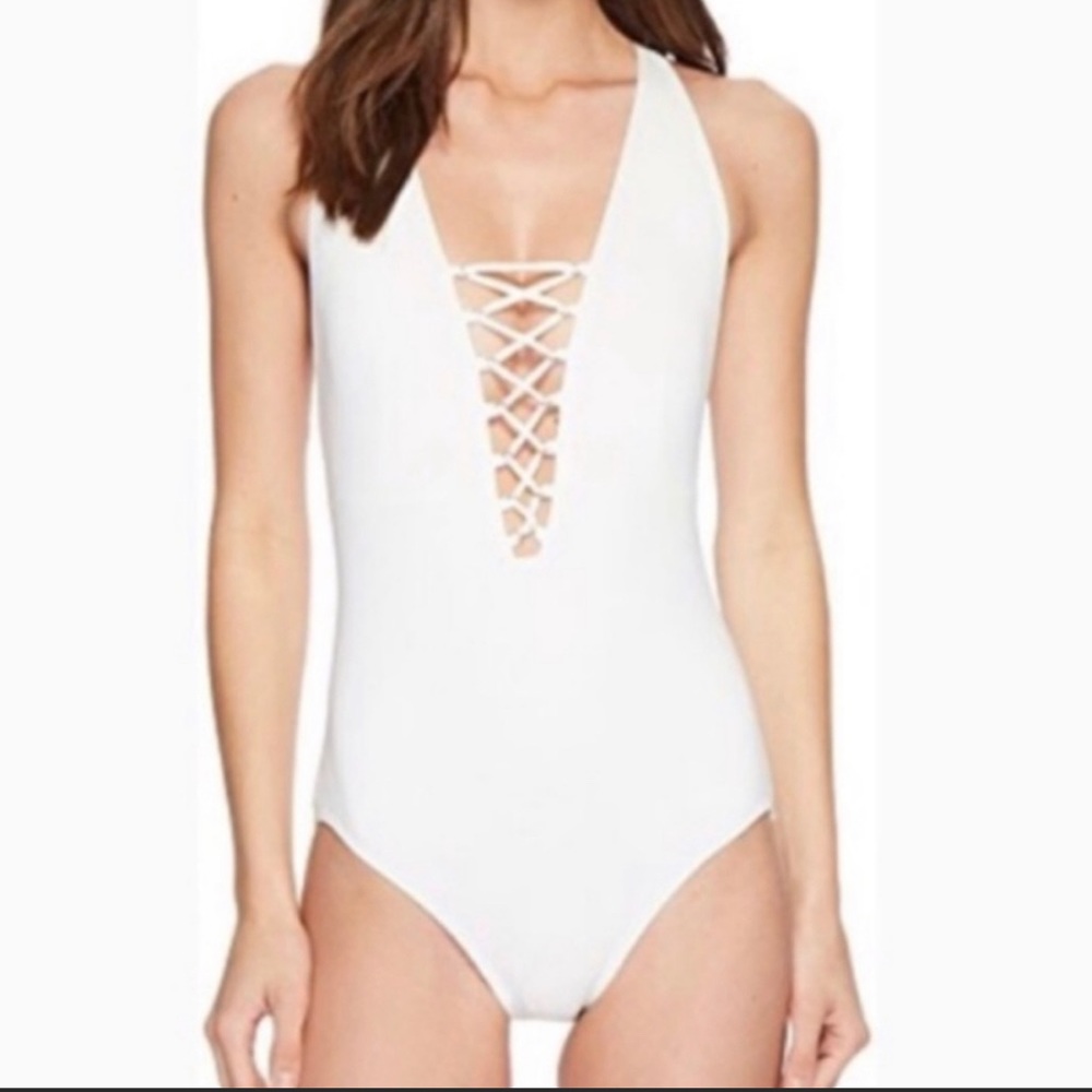 NWT Michael Kors Cruise White One-Piece Swimsuit